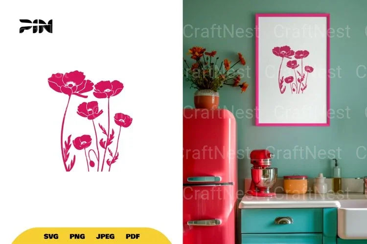 Wildflowers SVG Bundle - CraftNest - Digital Crafting and Art