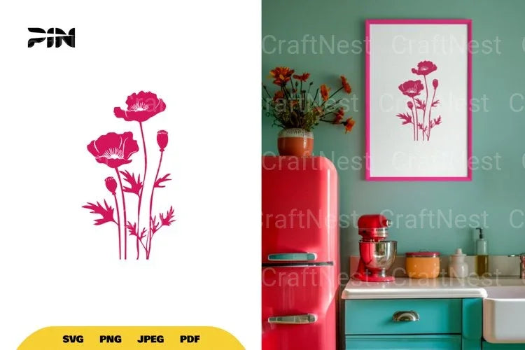 Wildflowers SVG Bundle - CraftNest - Digital Crafting and Art