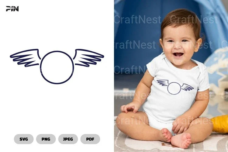 Winged Frame SVG Bundle - CraftNest - Digital Crafting and Art