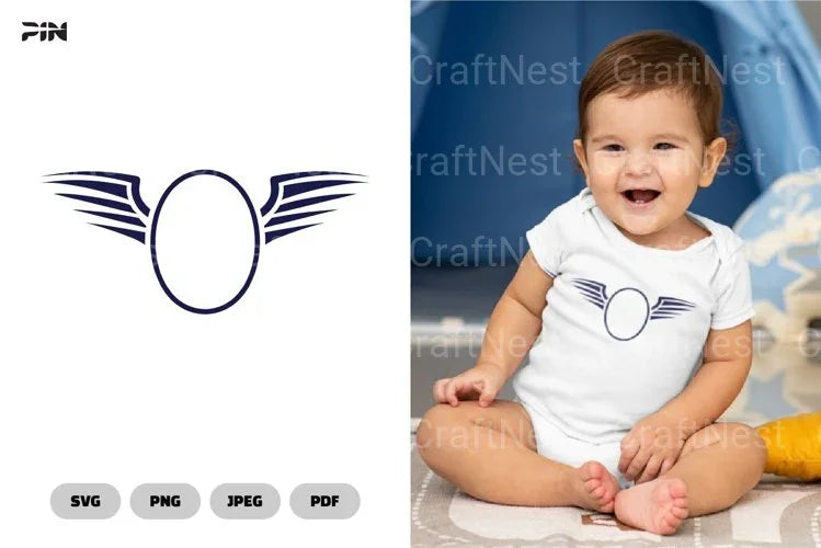 Winged Frame Wing SVG Bundle - CraftNest - Digital Crafting and Art