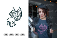 Winged Racer Helmet SVG Bundle - CraftNest - Digital Crafting and Art