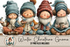 Winter Christmas Gnome Clipart Bundle