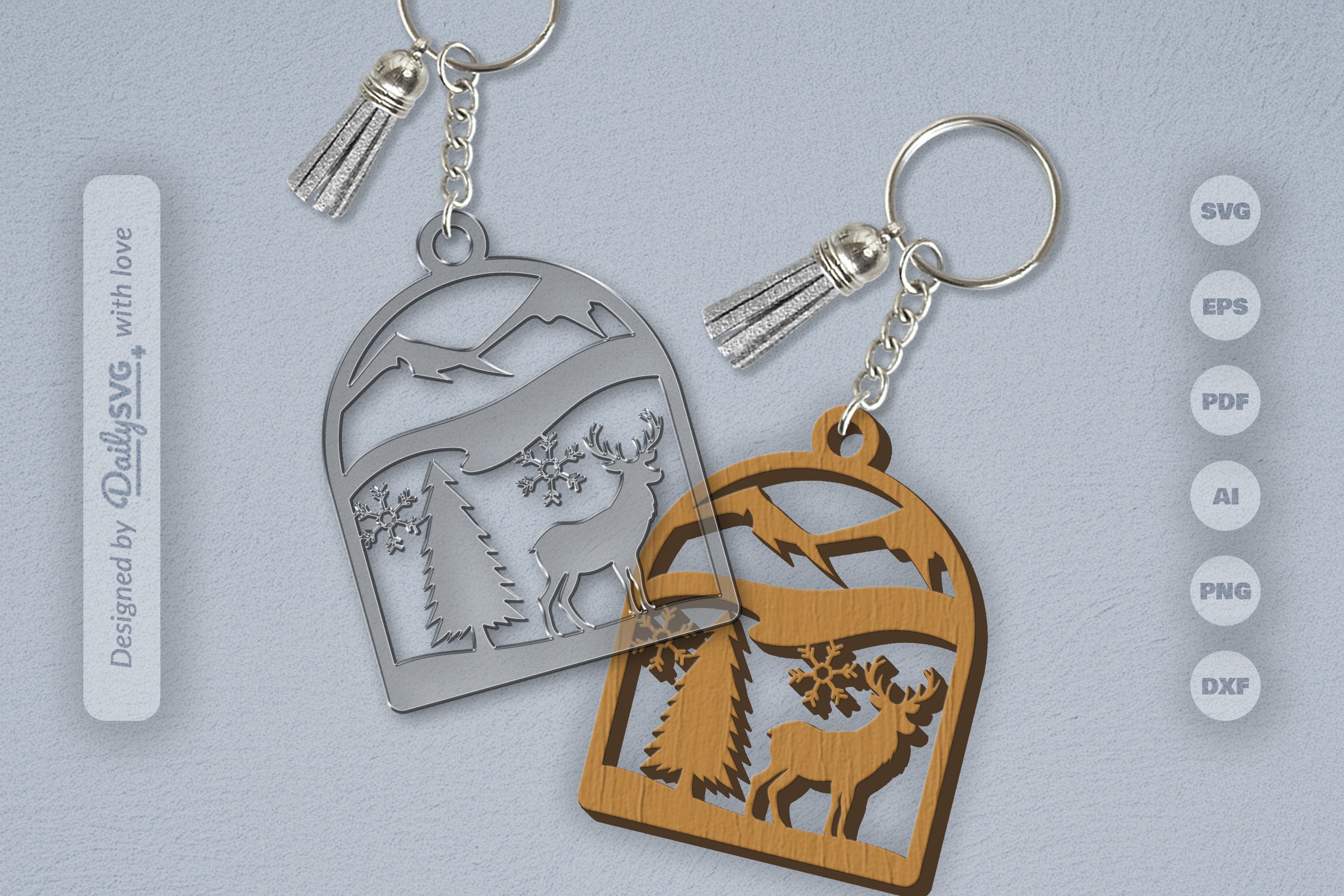 Winter Deer SVG Bundle 8