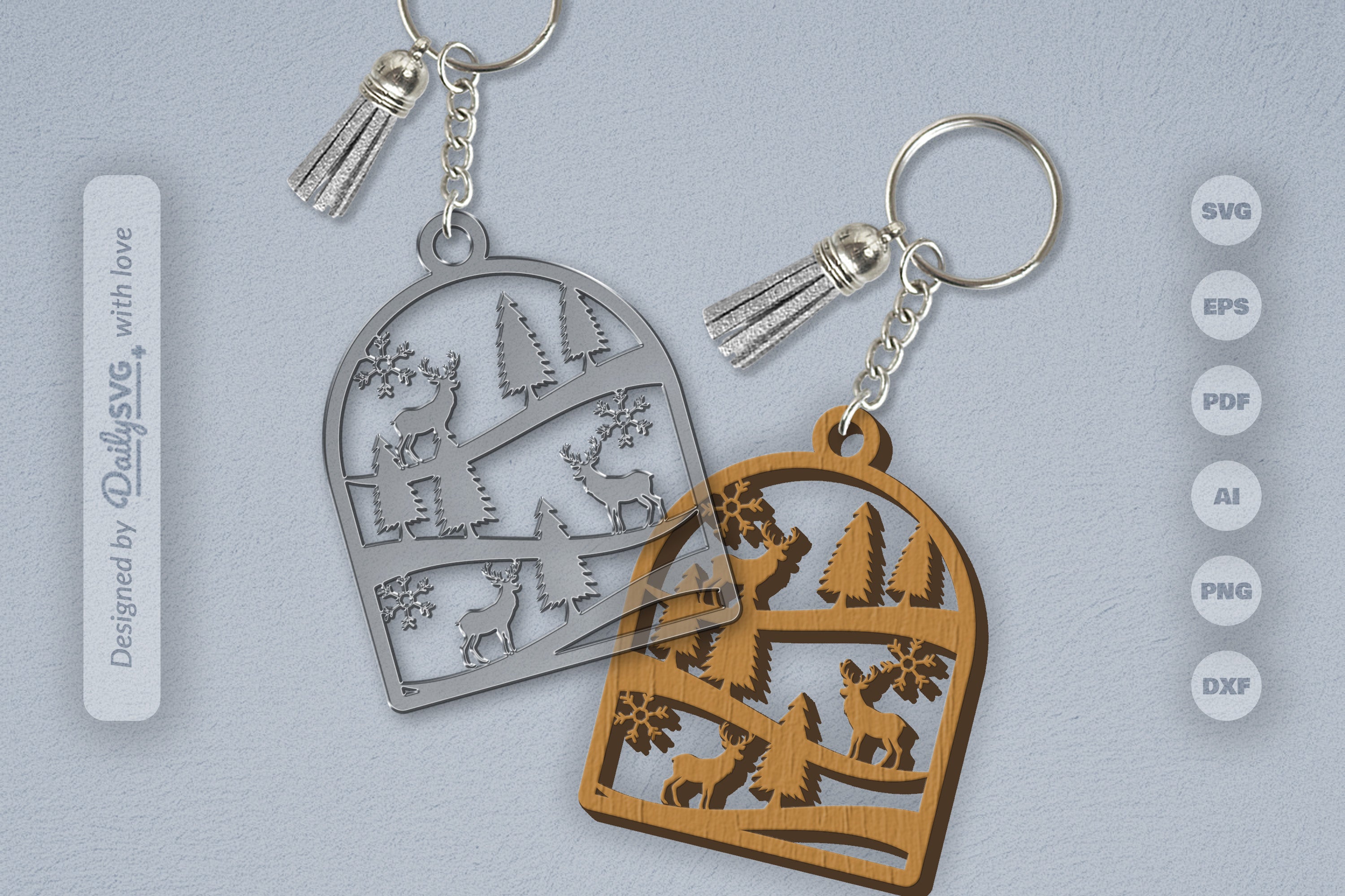 Winter Deer SVG Bundle