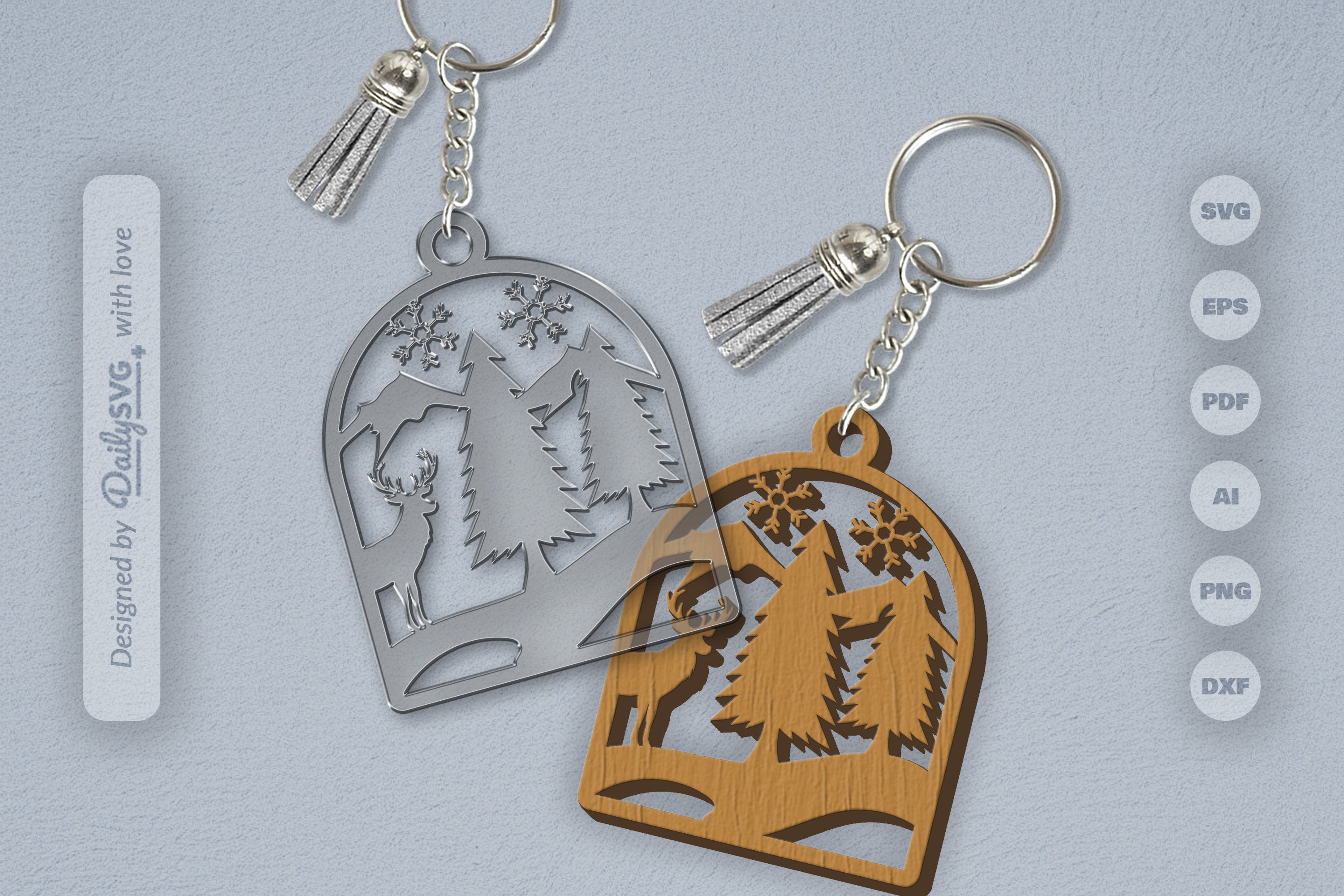 Winter Deer SVG Bundle 2