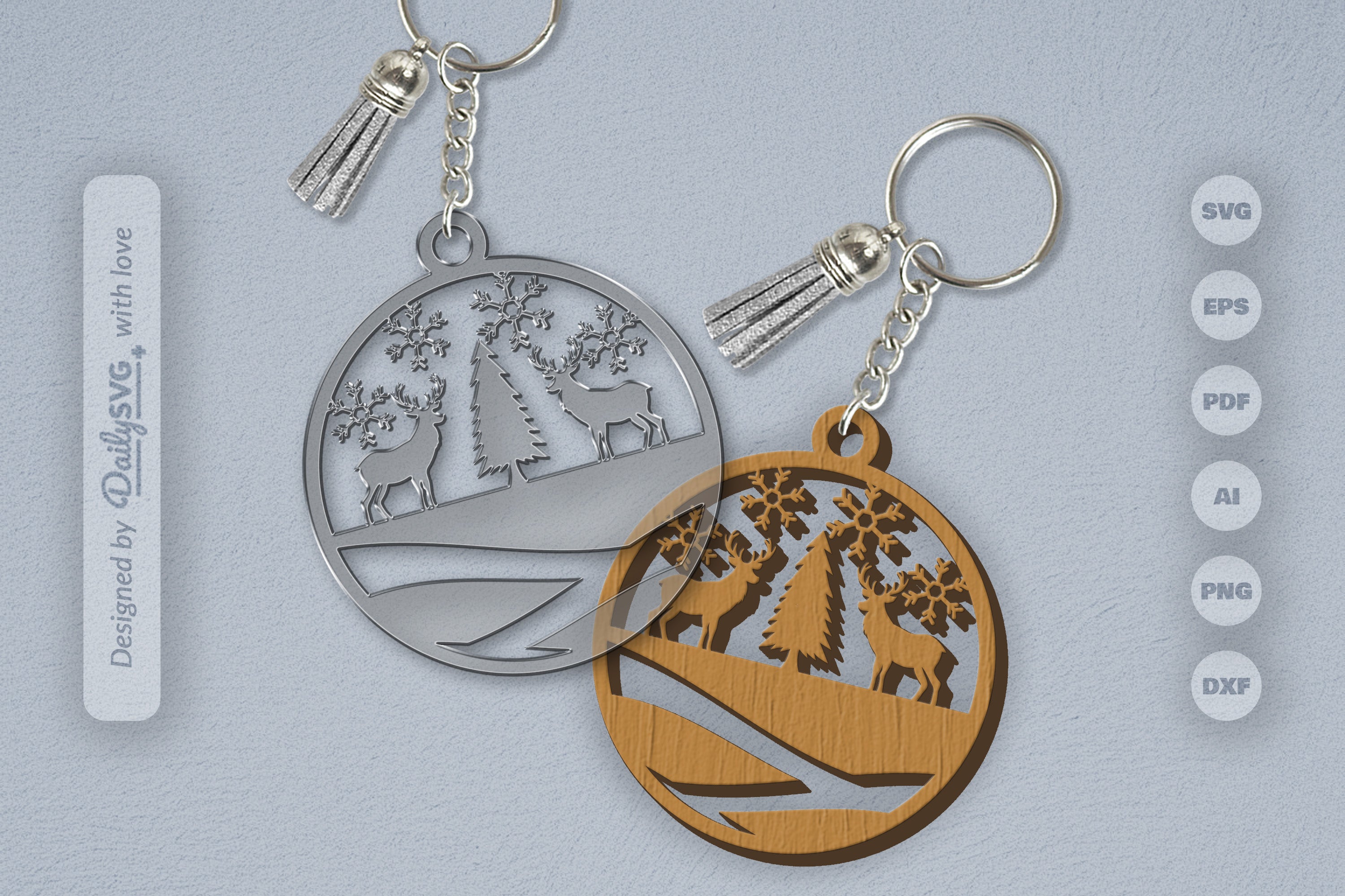 Winter Deer SVG Bundle 6