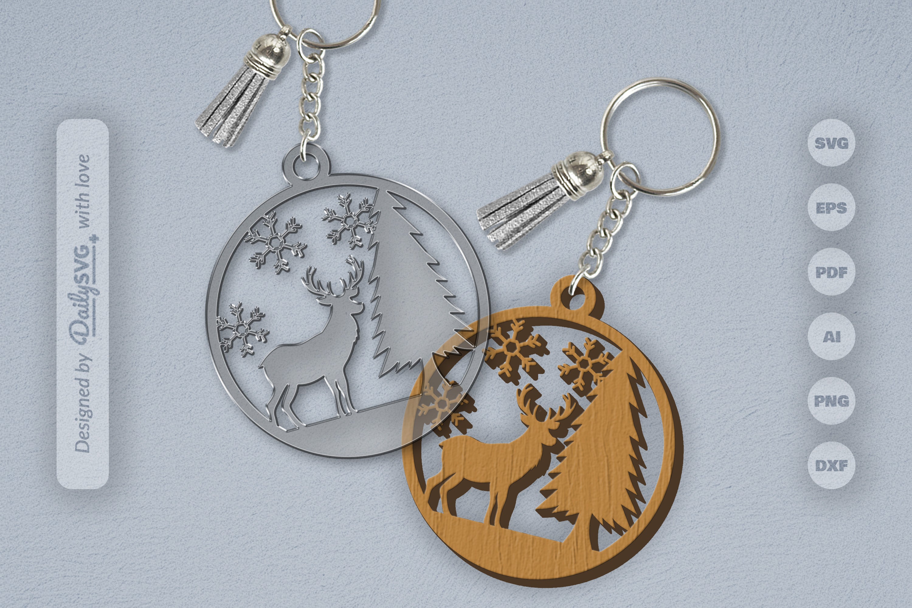 Winter Deer SVG Bundle 5