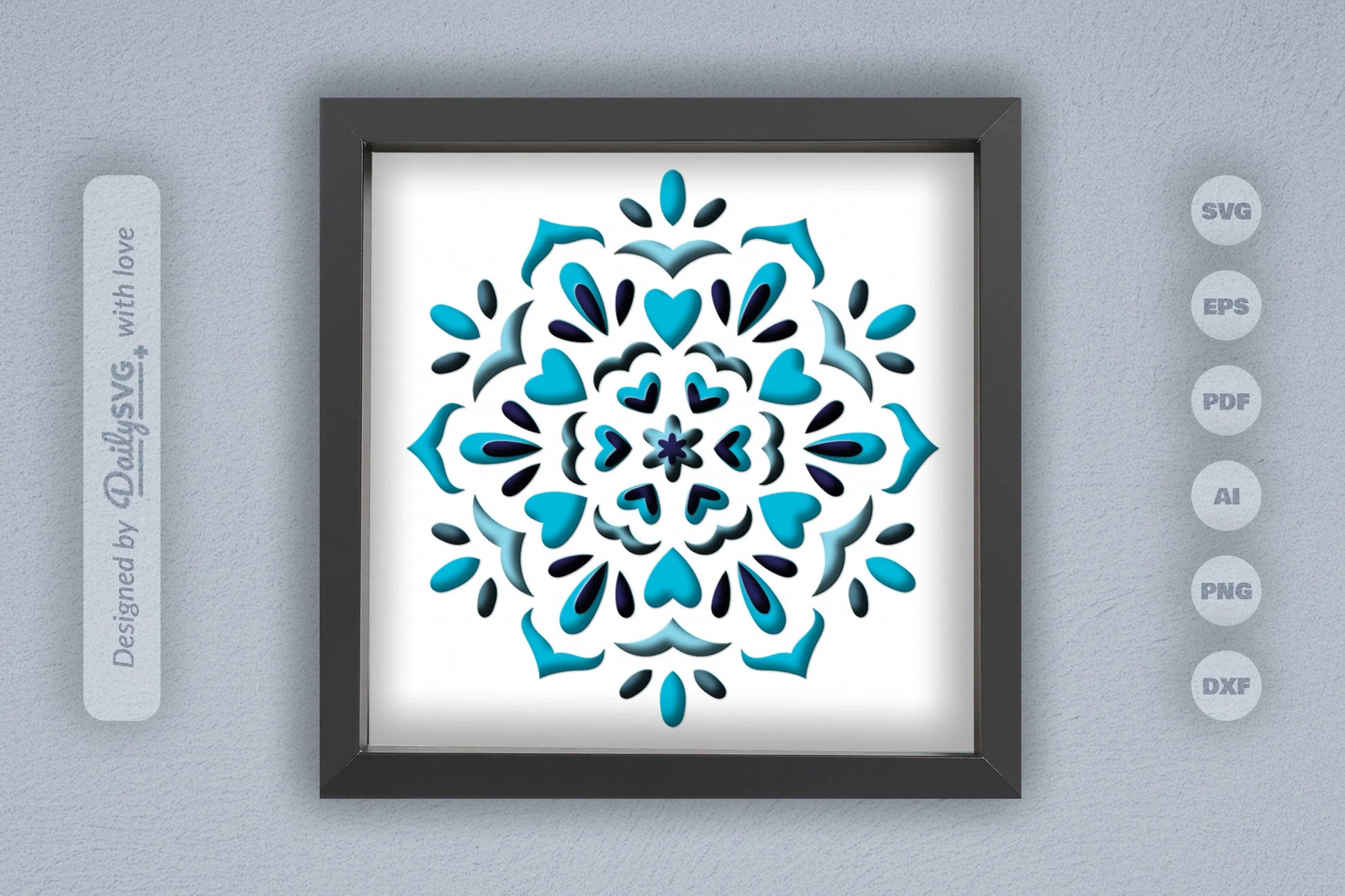 Winter Mandala Snow Papercut SVG Bundle - CraftNest - Digital Crafting and Art