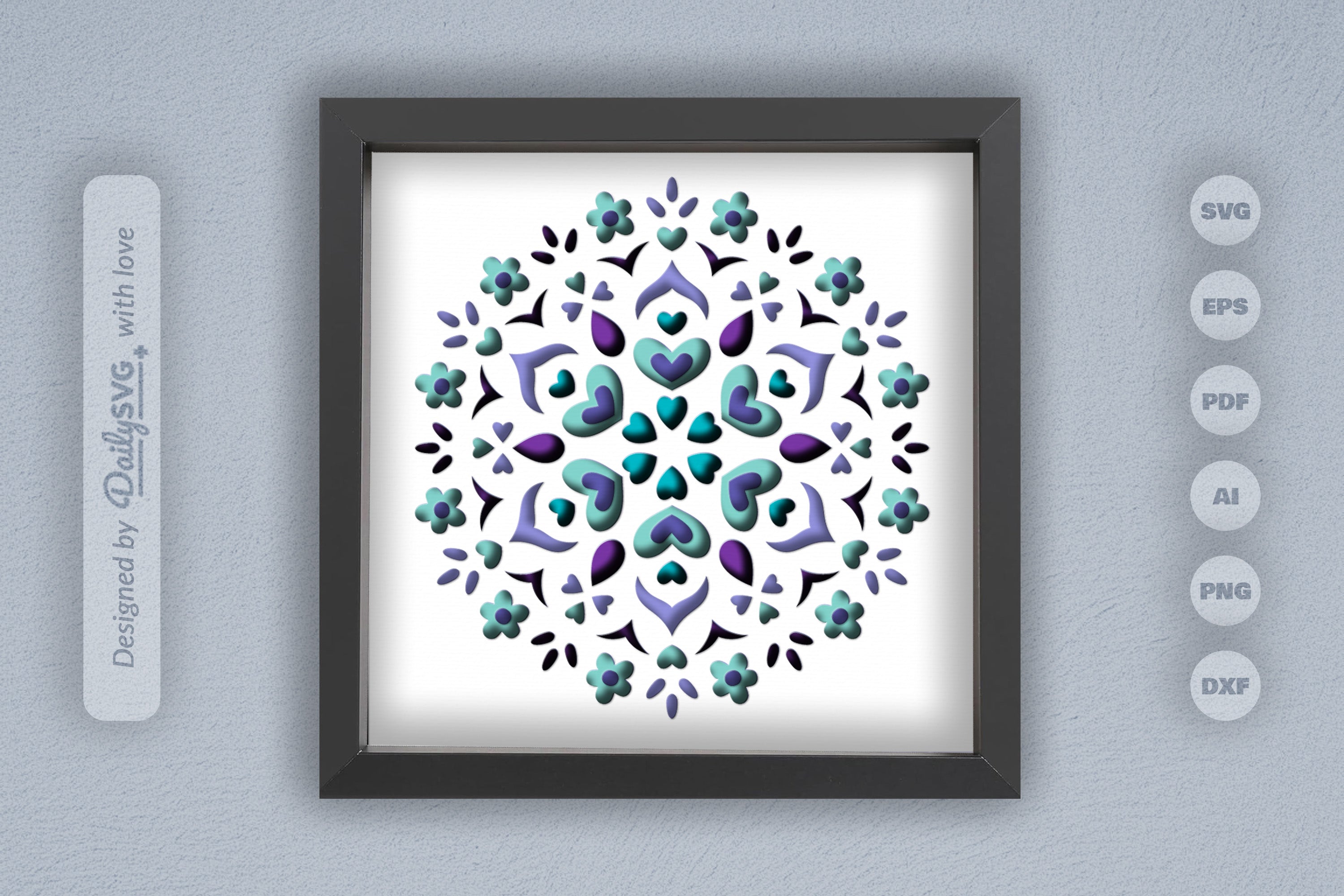 Winter Mandala Papercut SVG Bundle