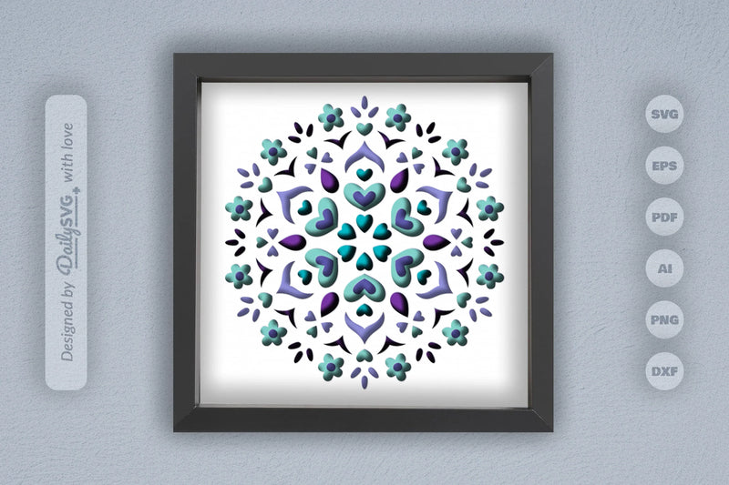 Winter Mandala Papercut SVG Bundle - CraftNest - Digital Crafting and Art