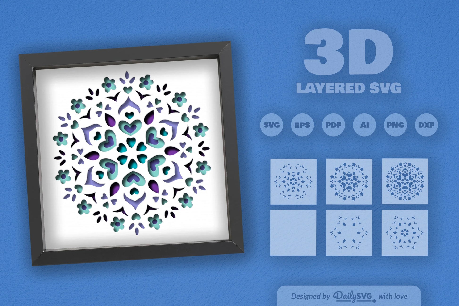 Winter Mandala Papercut SVG Bundle - CraftNest - Digital Crafting and Art