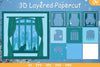 Winter Window Layered Papercut SVG Bundle
