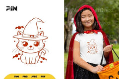 Witch Cat Halloween SVG Bundle - CraftNest - Digital Crafting and Art