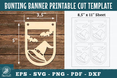 Witch Hat Bunting Banner Printable Clipart Bundle - CraftNest - Digital Crafting and Art