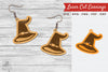Witch Hat Laser Cut Earrings SVG Bundle