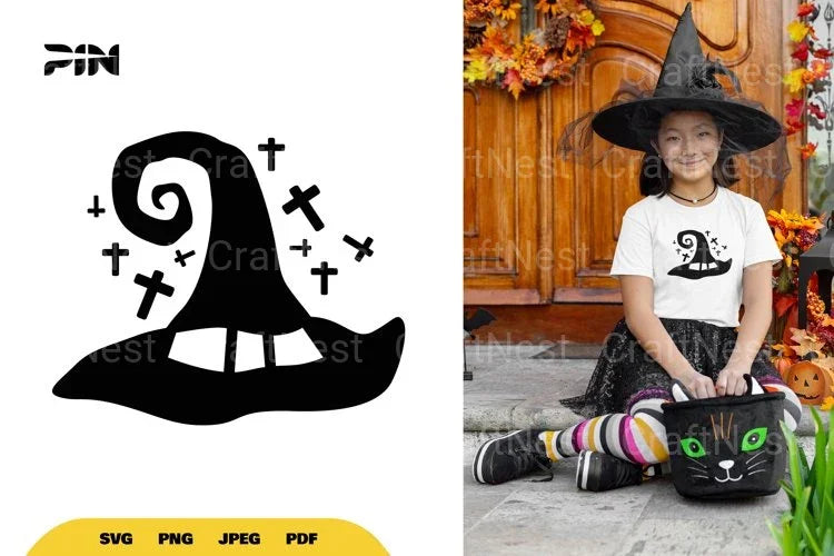 Witch Hat Halloween SVG Bundle - CraftNest - Digital Crafting and Art