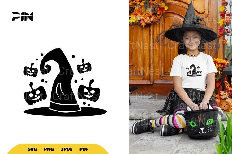 Witch Hat Halloween SVG Bundle - CraftNest - Digital Crafting and Art