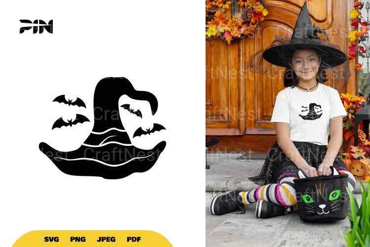 Witch Hat Halloween SVG Bundle - CraftNest - Digital Crafting and Art