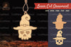 Witch Skull Lasercut Ornament Clipart Bundle
