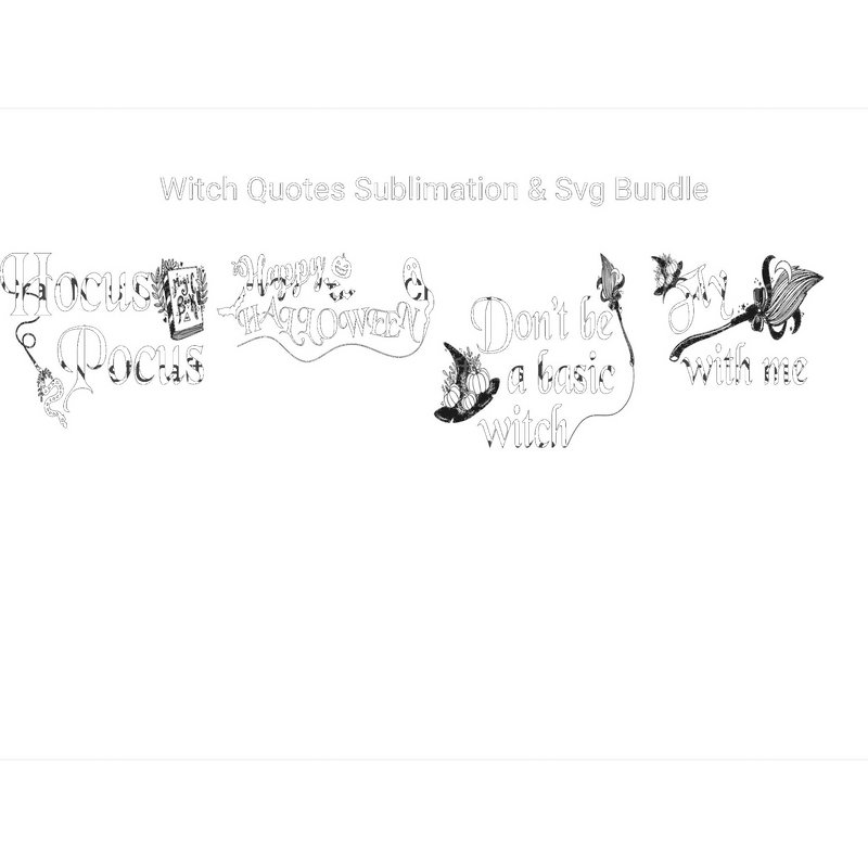 Witch Quotes SVG Bundle - CraftNest - Digital Crafting and Art