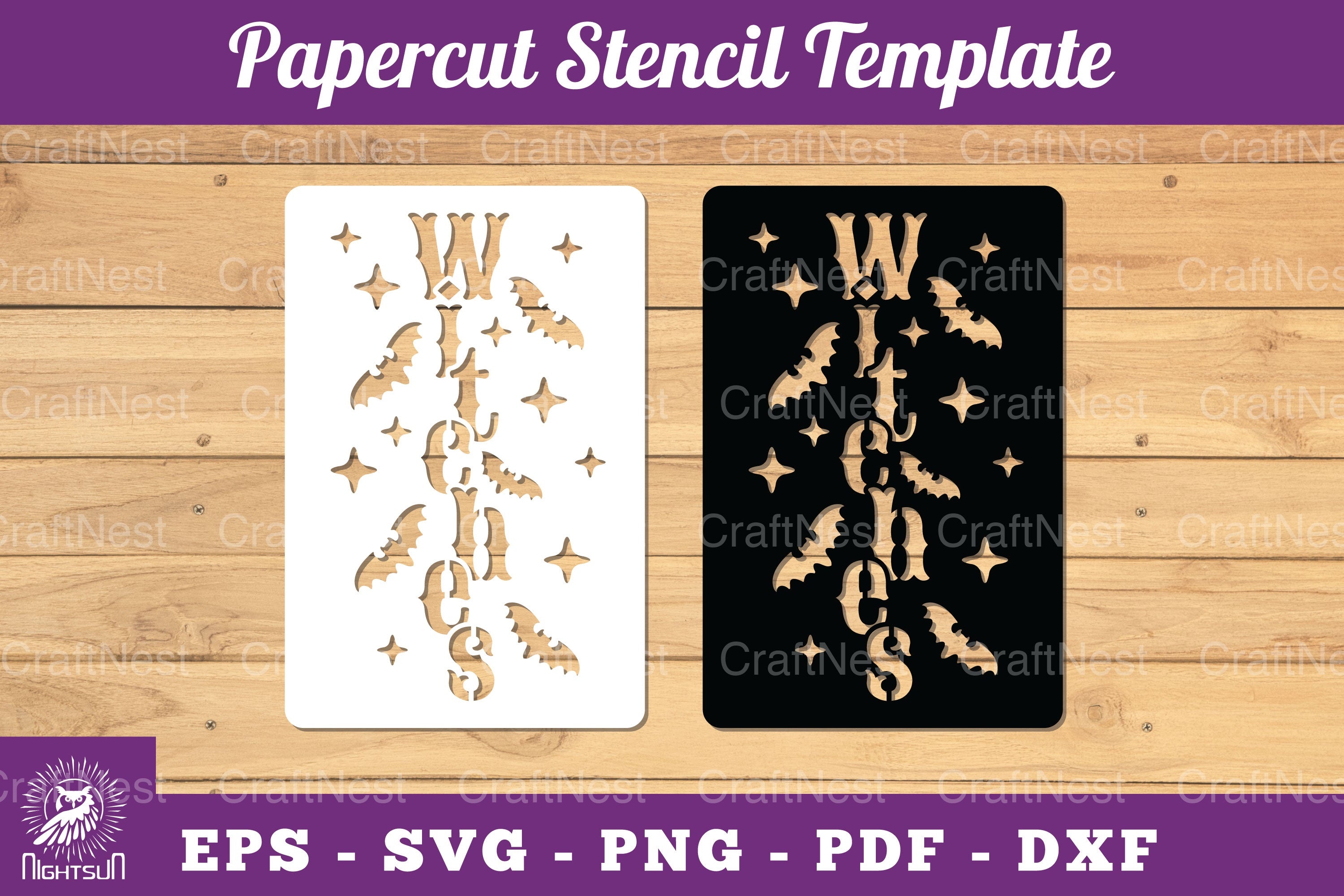 Witches Papercut Stencil Clipart Bundle - CraftNest - Digital Crafting and Art