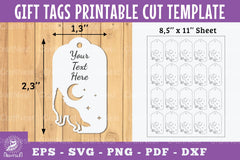 Wolf Gift Tags Printable Bundle - CraftNest - Digital Crafting and Art