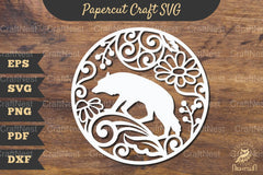 Wolf Papercut Craft SVG Bundle - CraftNest - Digital Crafting and Art