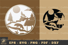 Forest Wolf Ornament Sticker Clipart Bundle - CraftNest - Digital Crafting and Art