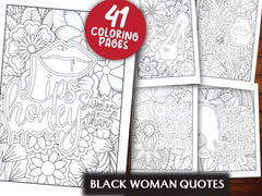 Black Woman Quotes Coloring Book - CraftNest - Digital Crafting and Art