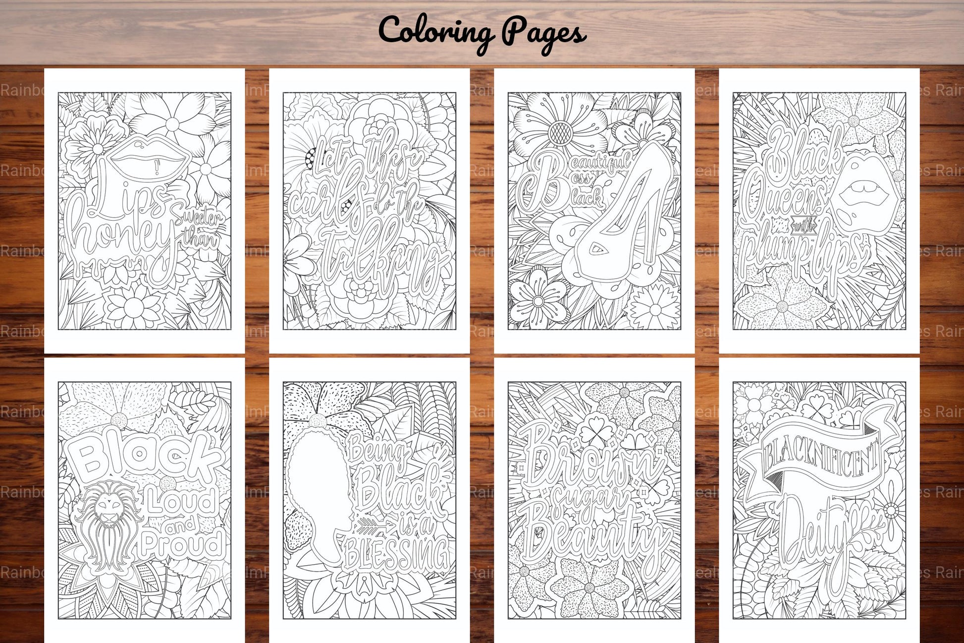 Black Woman Quotes Coloring Book - CraftNest - Digital Crafting and Art