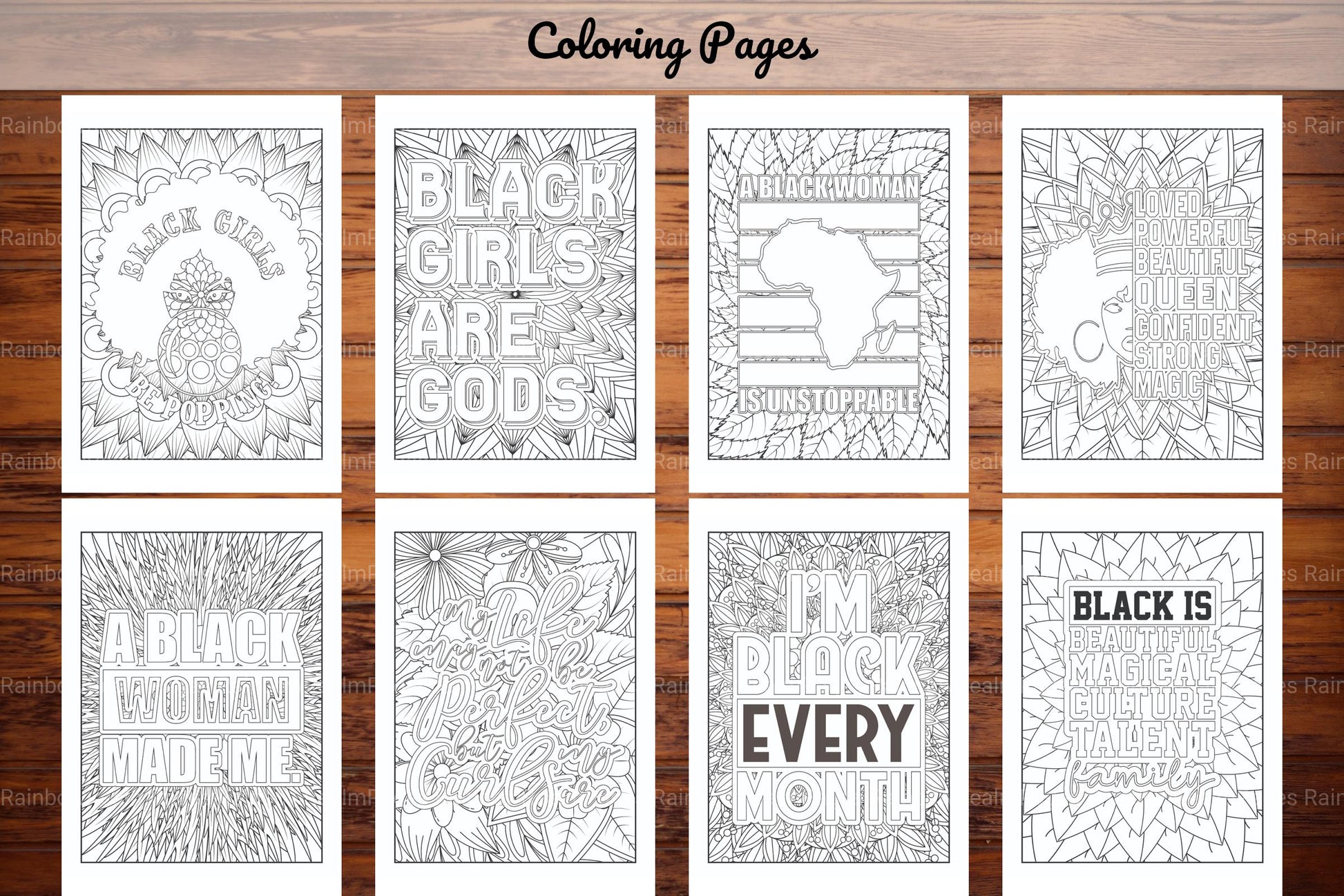 Black Woman Quotes Coloring Book - CraftNest - Digital Crafting and Art