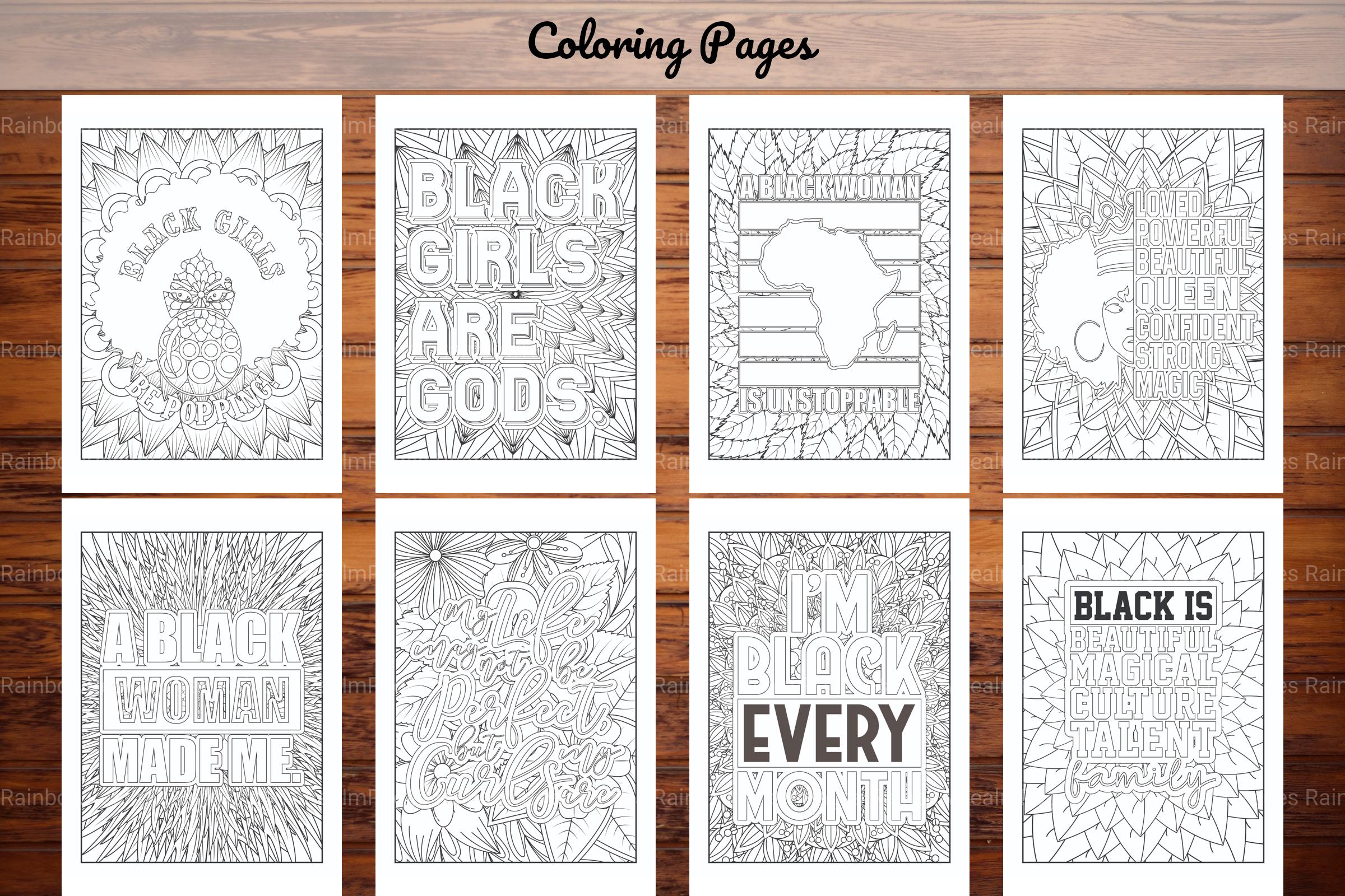 Black Woman Quotes Coloring Book - CraftNest - Digital Crafting and Art