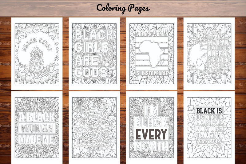 Black Woman Quotes Coloring Book - CraftNest - Digital Crafting and Art