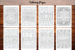 Strong Woman Quotes Coloring Book - CraftNest - Digital Crafting and Art