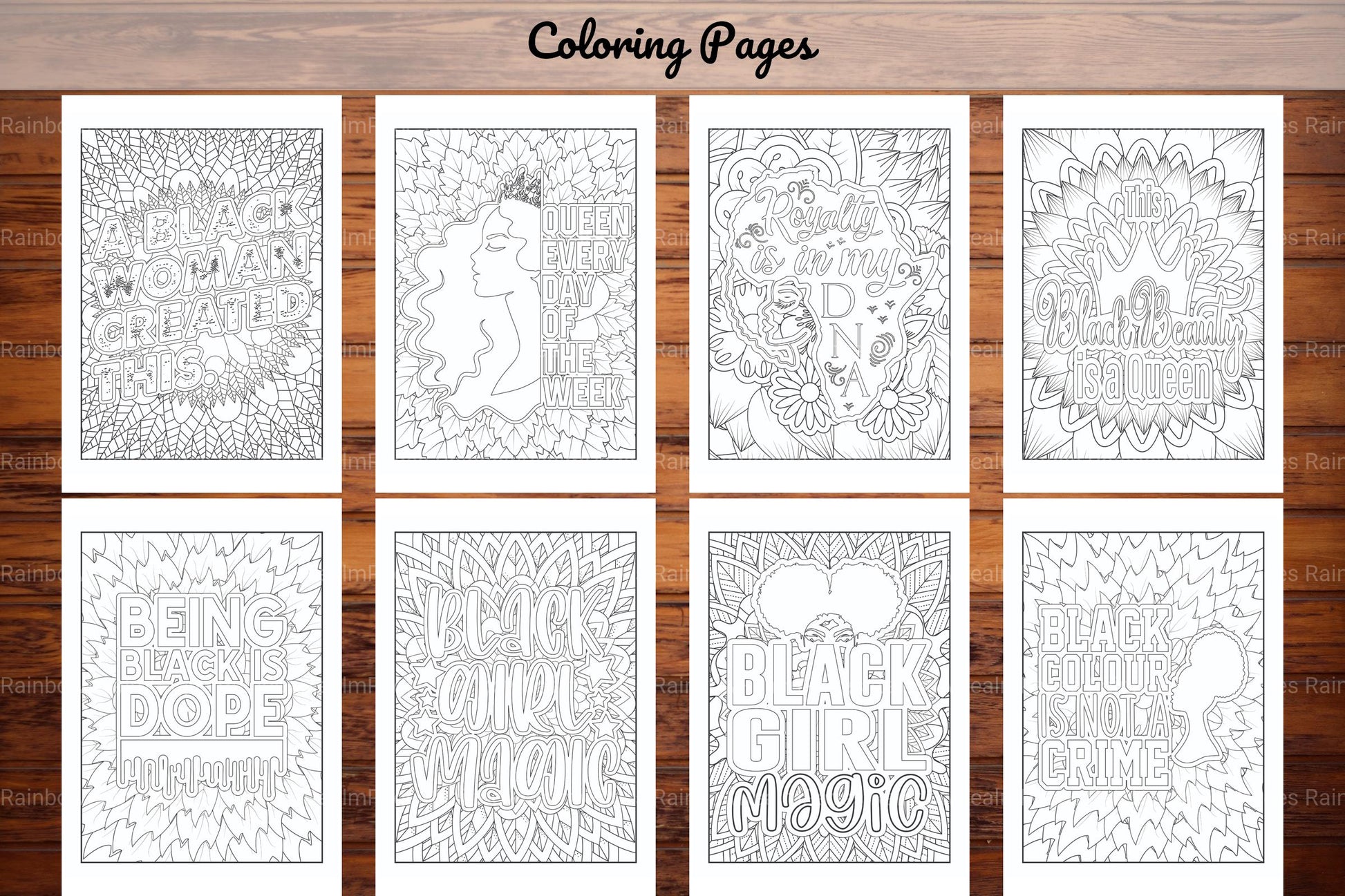 Black Woman Quotes Coloring Book - CraftNest - Digital Crafting and Art