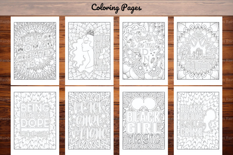 Black Woman Quotes Coloring Book - CraftNest - Digital Crafting and Art