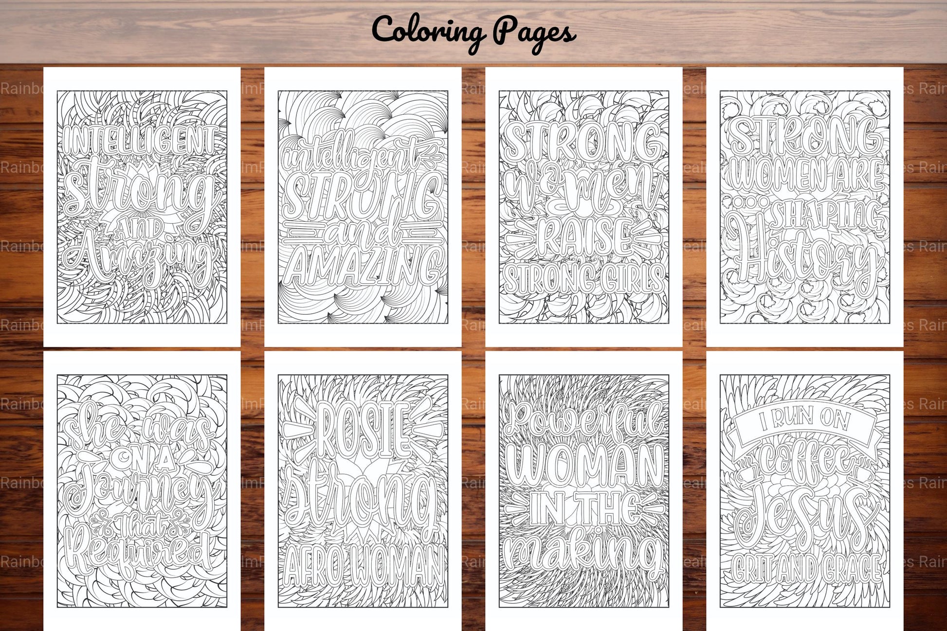 Strong Woman Quotes Coloring Book - CraftNest - Digital Crafting and Art