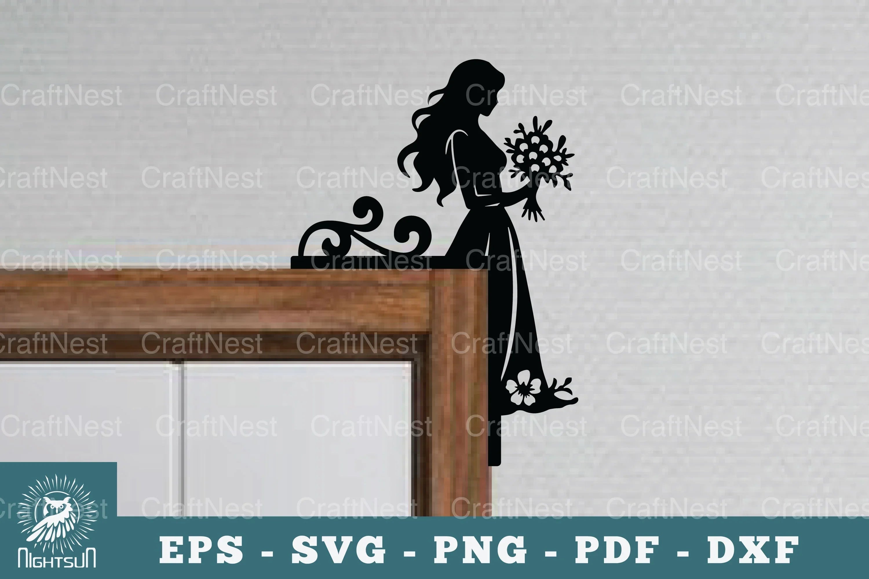 Women Door Corner Lasercut SVG Bundle - CraftNest - Digital Crafting and Art