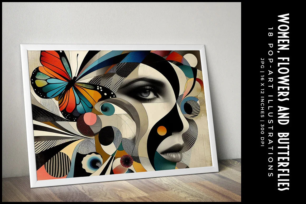 Women, Flowers & Butterflies - CraftNest - Digital Crafting and Art