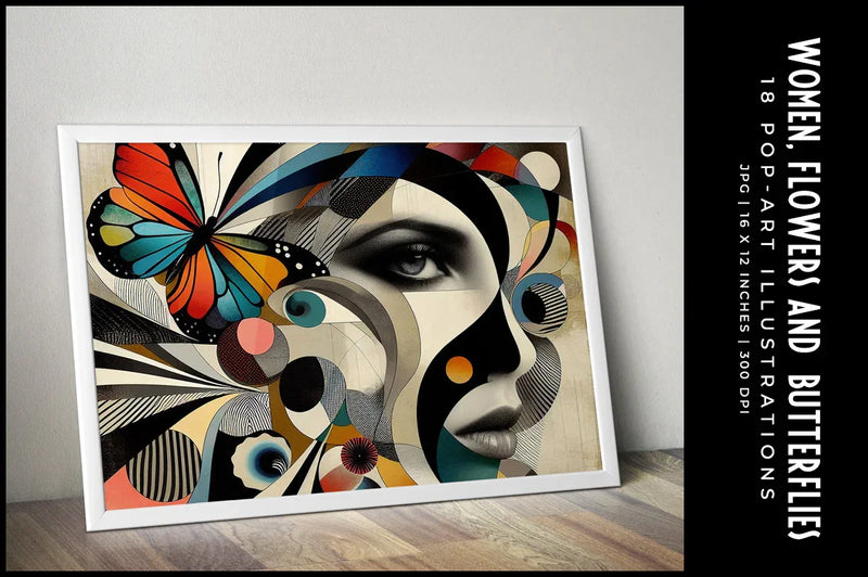 Women, Flowers & Butterflies - CraftNest - Digital Crafting and Art