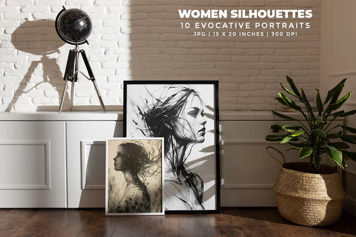 Women Silhouettes - CraftNest - Digital Crafting and Art