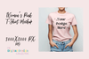 Pink Bella Canvas 3001 T-Shirt Mockup