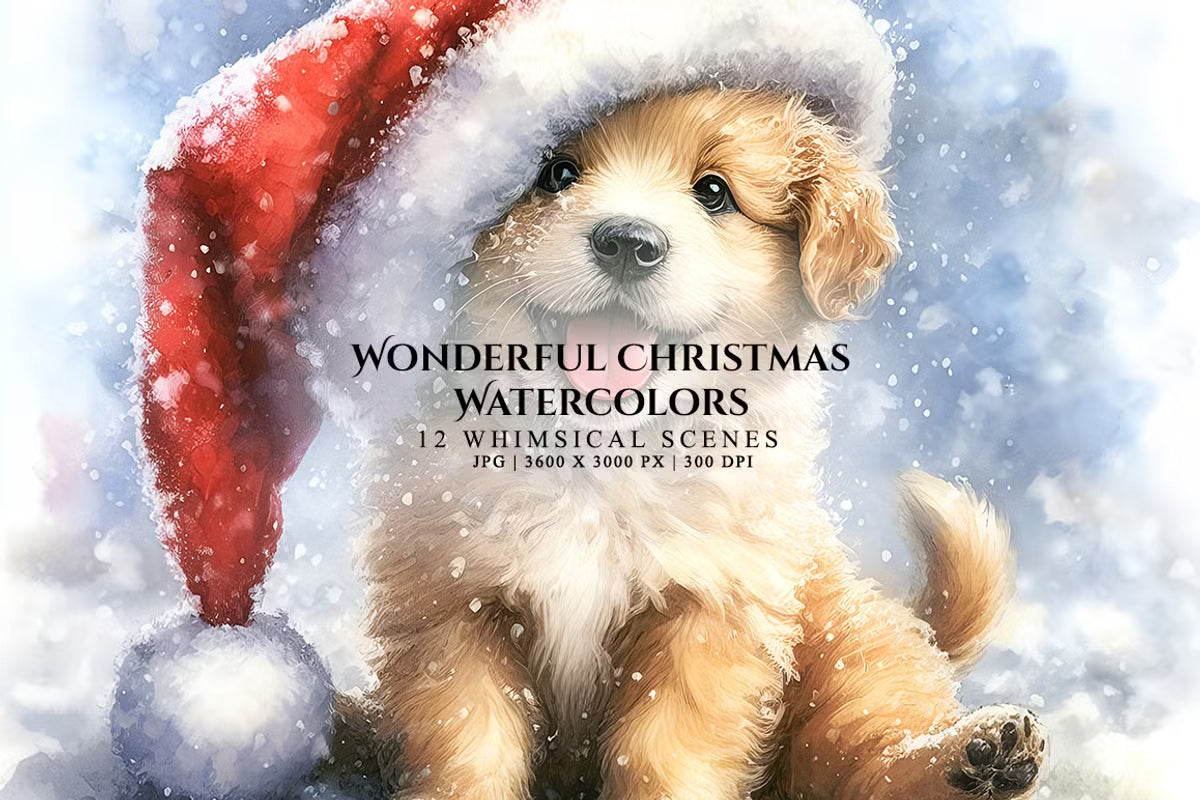 Wonderful Christmas Watercolors