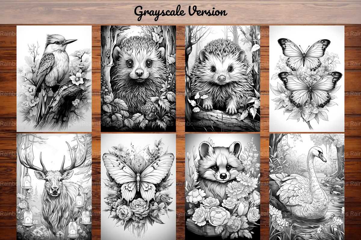 Woodland Animals Coloring Books - CraftNest