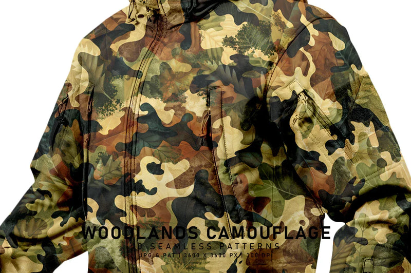 Woodlands Camouflage - CraftNest - Digital Crafting and Art