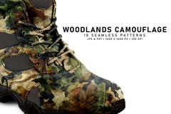 Woodlands Camouflage - CraftNest - Digital Crafting and Art