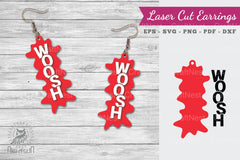 Woosh Laser Cut Earrings SVG Bundle - CraftNest - Digital Crafting and Art