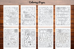 Swear Words Coloring Book - CraftNest - Digital Crafting and Art
