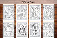 Swear Words Coloring Book - CraftNest - Digital Crafting and Art