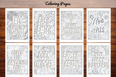 Swear Words Coloring Book - CraftNest - Digital Crafting and Art